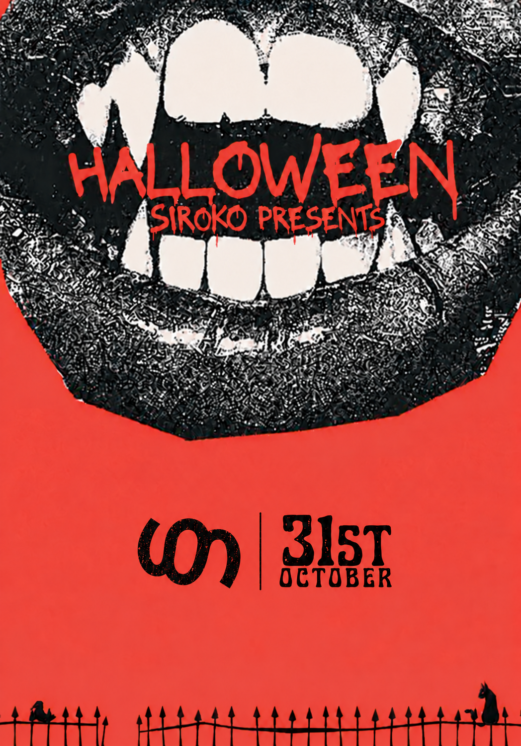 SRK-003 Halloween Party flyer